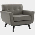 Engage Top-Grain Leather Living Room Lounge Accent Armchair