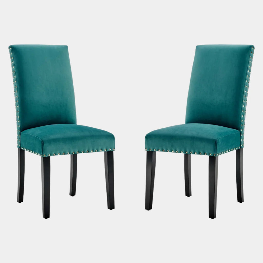 Parcel Performance Velvet Dining Side Chairs Set of 2