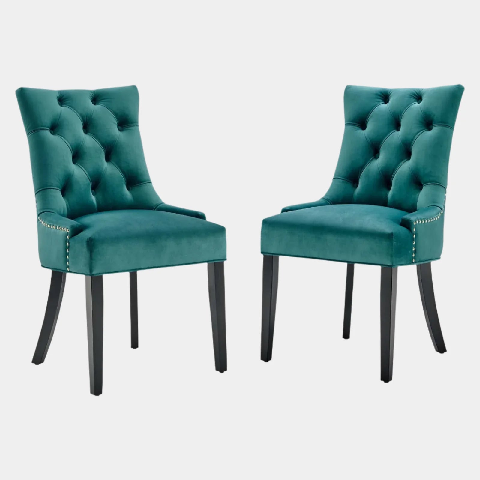 Regent Tufted Performance Velvet Dining Side Chairs Set of 2