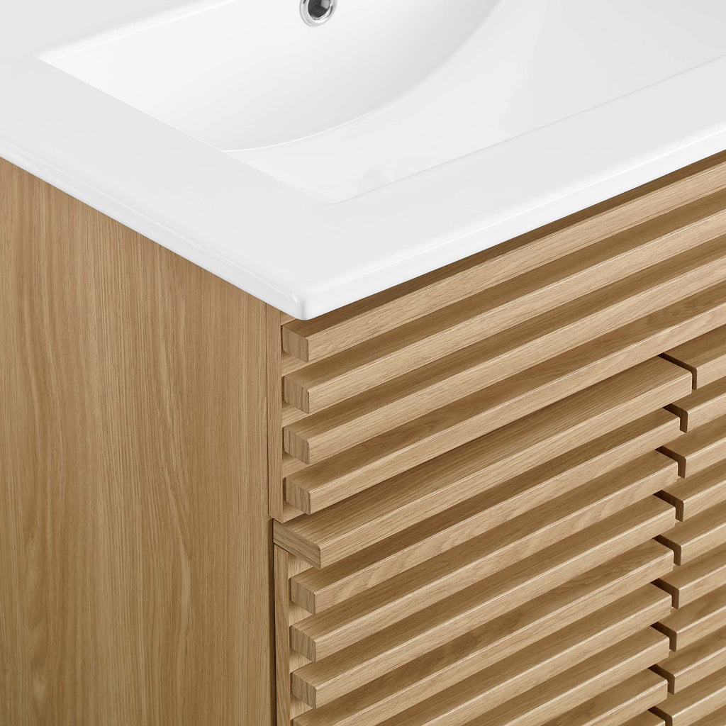 Render Bathroom Vanities with White Basin Included