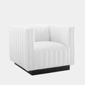 Conjure Tufted Upholstered Fabric Armchair
