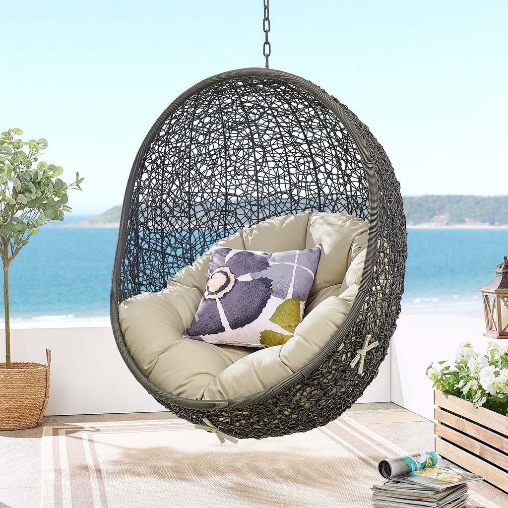 Hide Outdoor Patio Sunbrella® Swing Chair