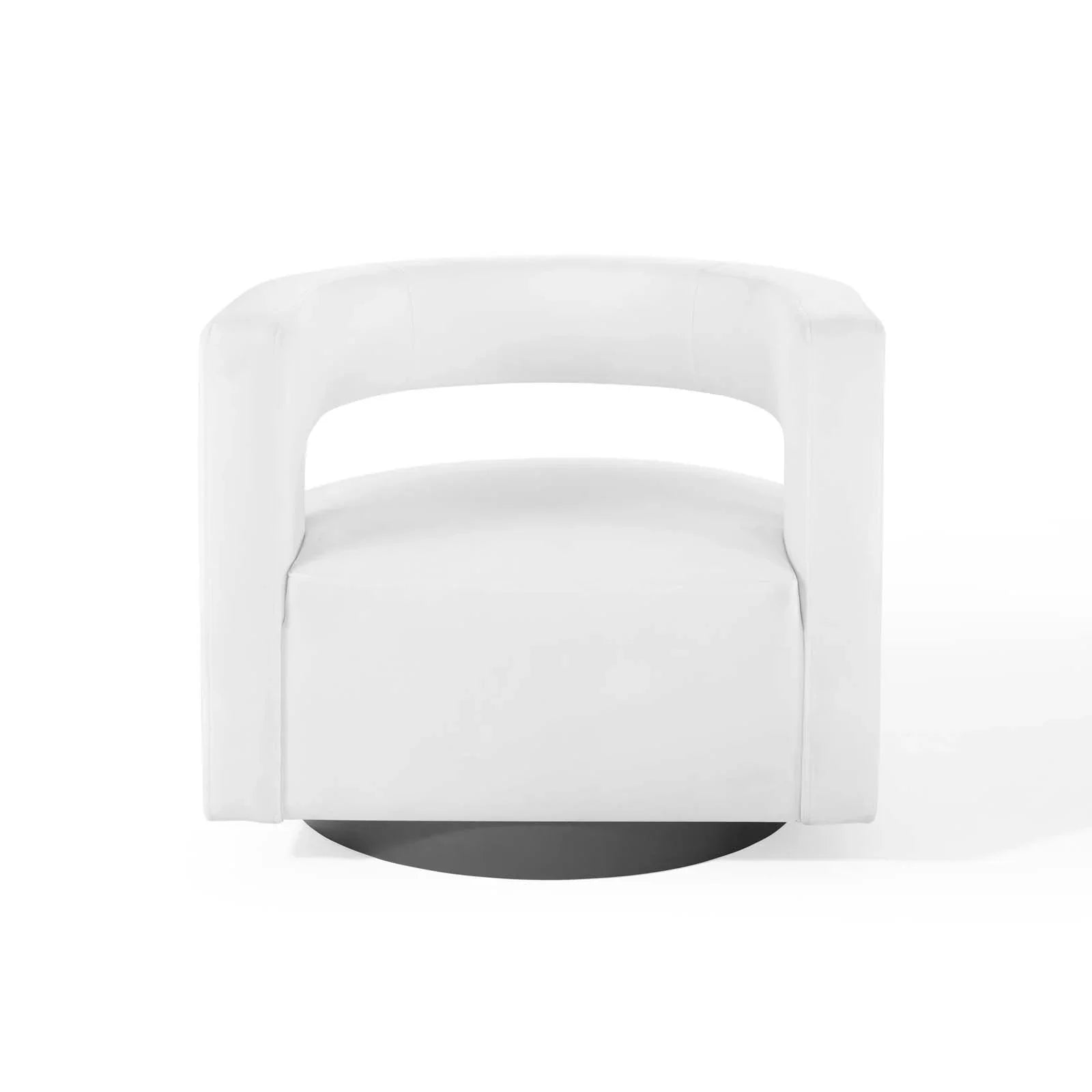 Spin Cutaway Performance Velvet Swivel Armchair