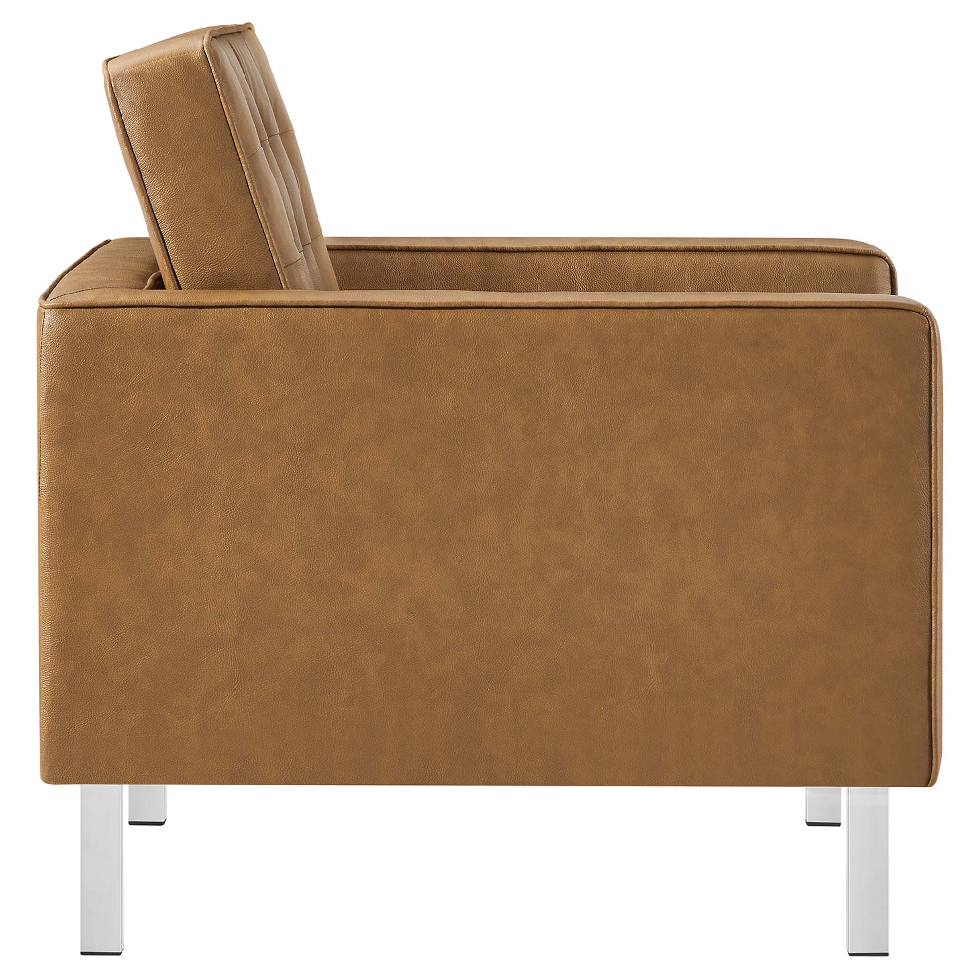 Loft 3-Piece Tufted Vegan Leather Furniture Set