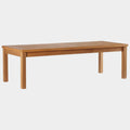Upland Outdoor Patio Teak Wood Coffee Table in Natural