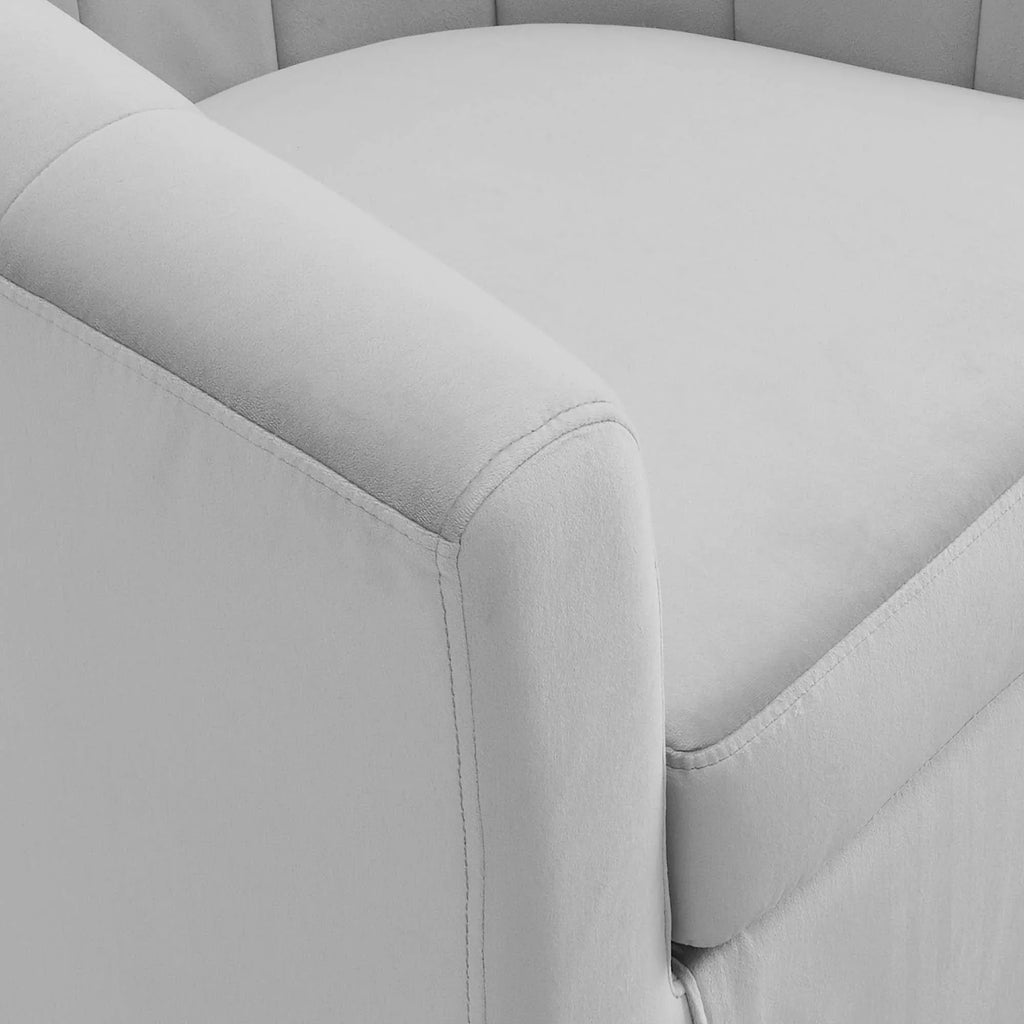 Prospect Performance Velvet Swivel Armchair