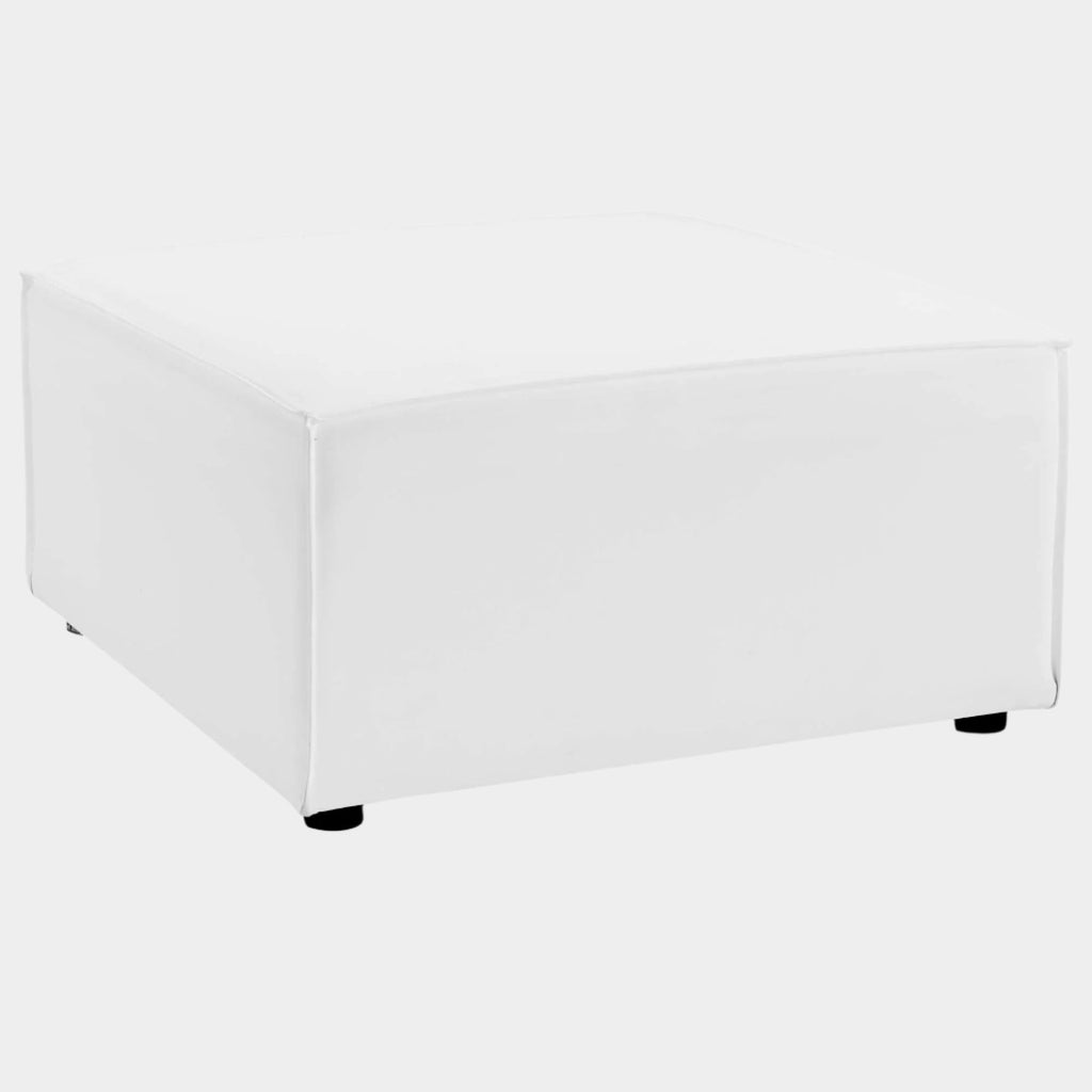 Saybrook Outdoor Patio Upholstered Sectional Sofa Ottoman