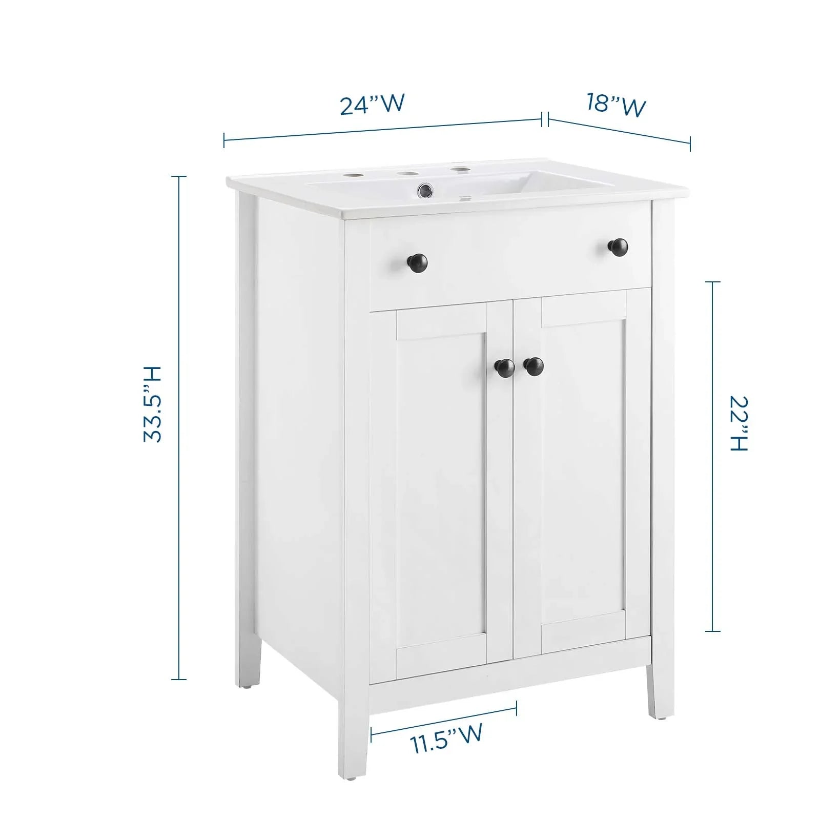 Nantucket Bathroom Vanity Basin Included