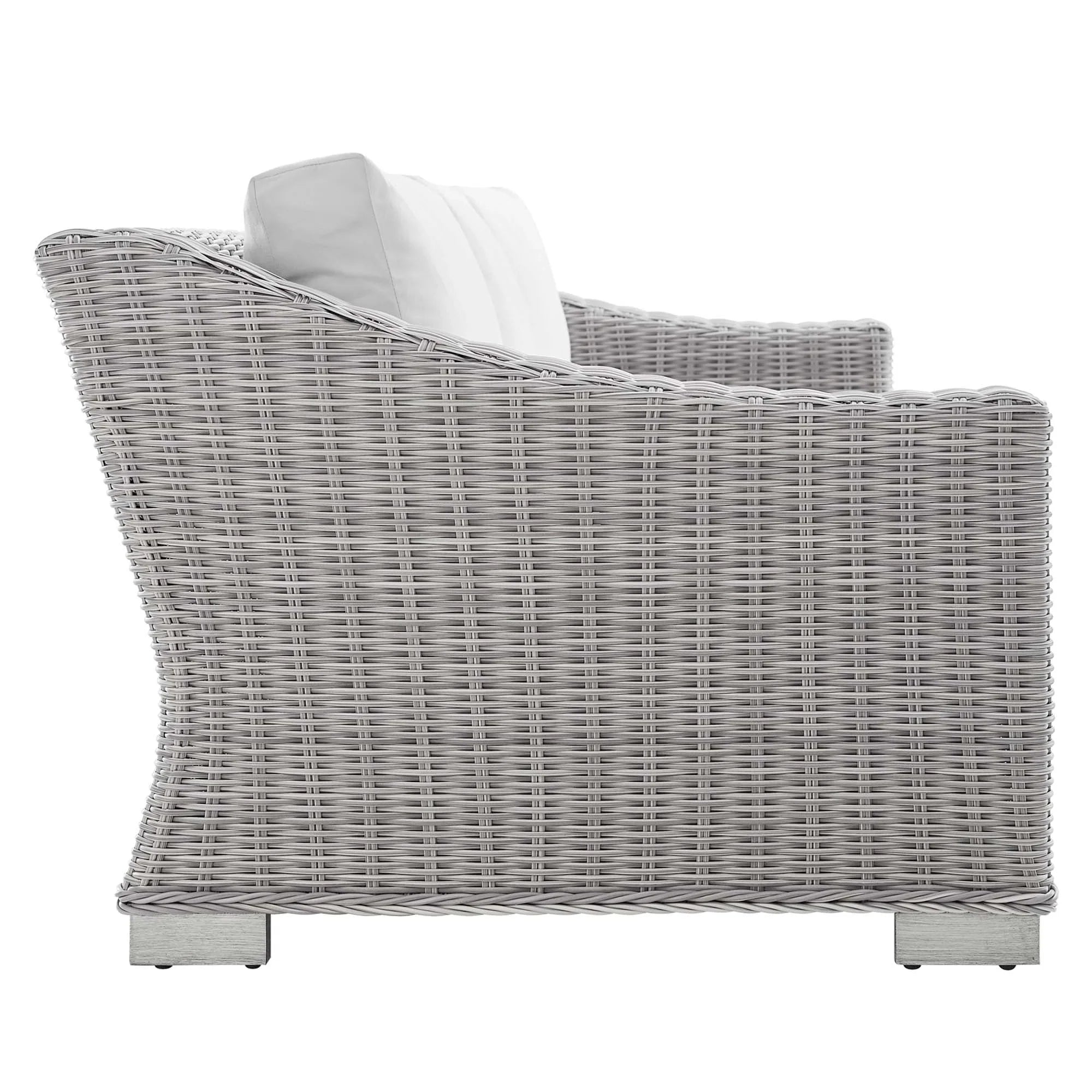 Conway 4-Piece Sunbrella® Outdoor Patio Wicker Rattan Furniture Set