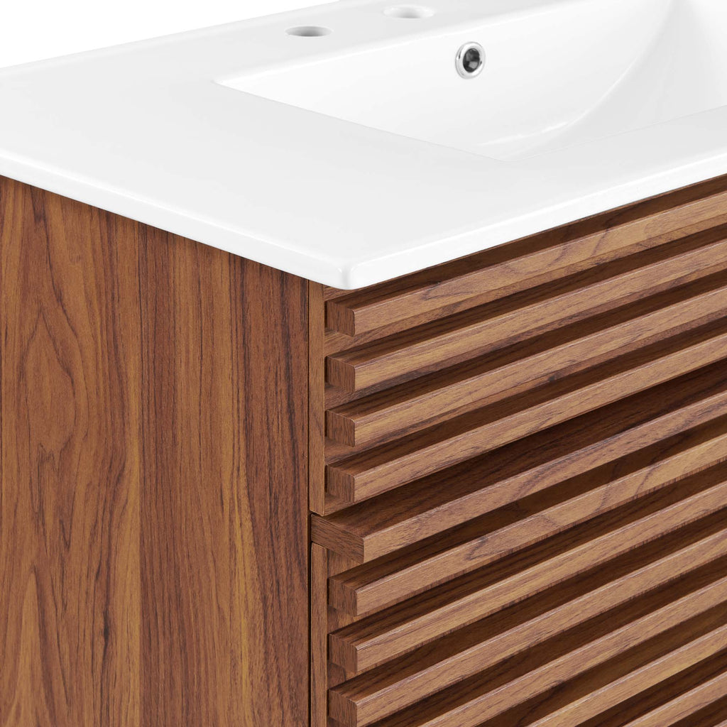 Render Bathroom Vanities with White Basin Included