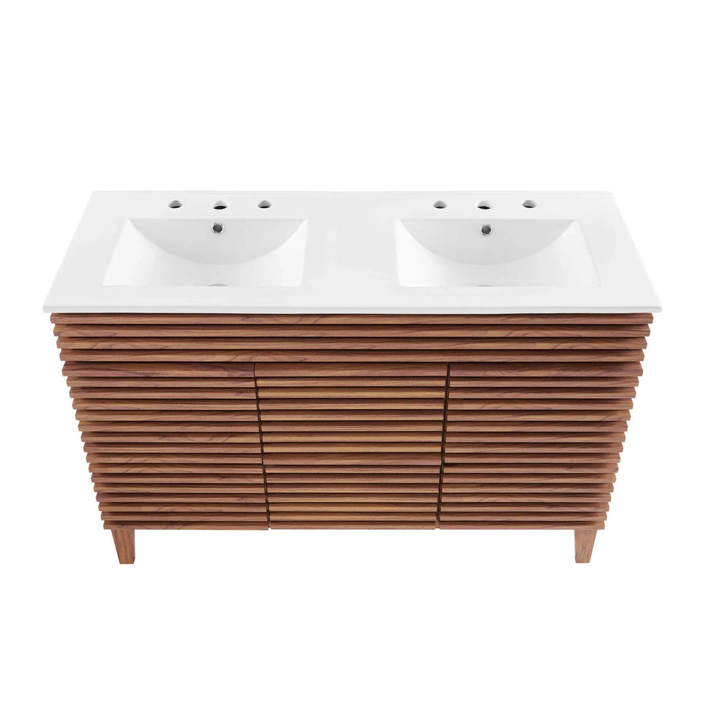 Render Bathroom Vanity with White Basin Included