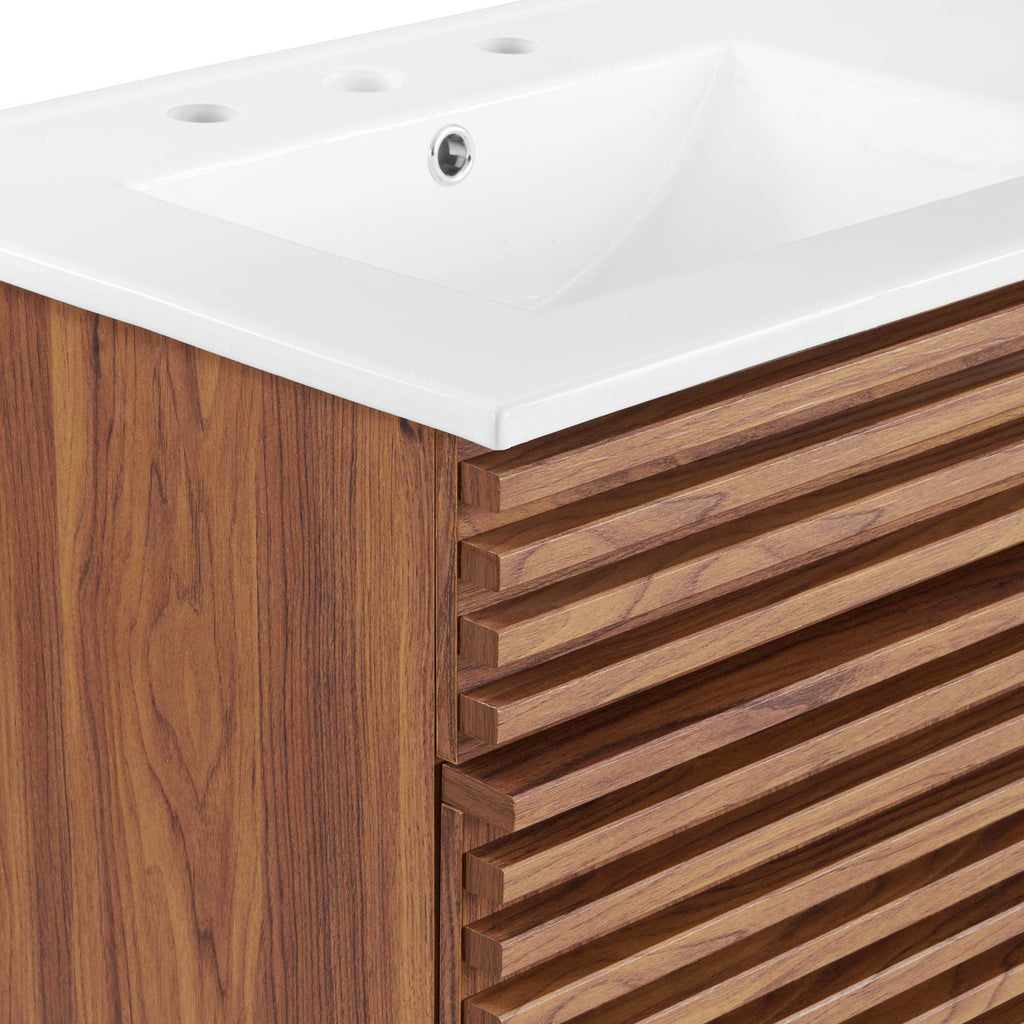 Render Bathroom Vanity with White Basin Included