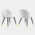 Cordial Performance Velvet Dining Chairs Set of 2