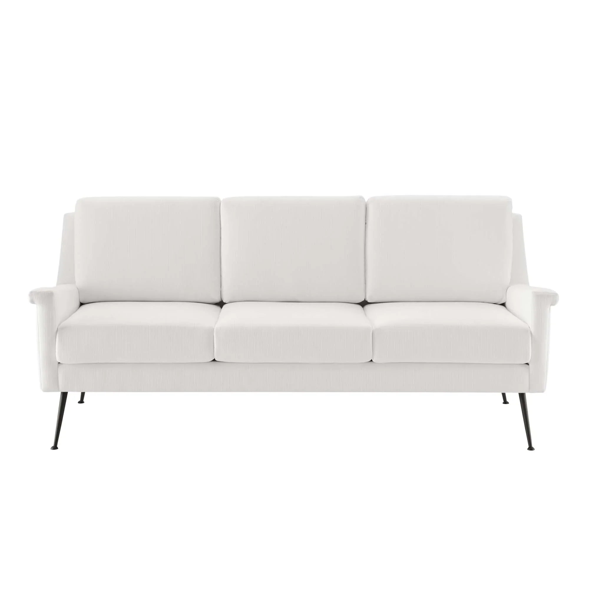 Chesapeake Fabric Sofa in Black White
