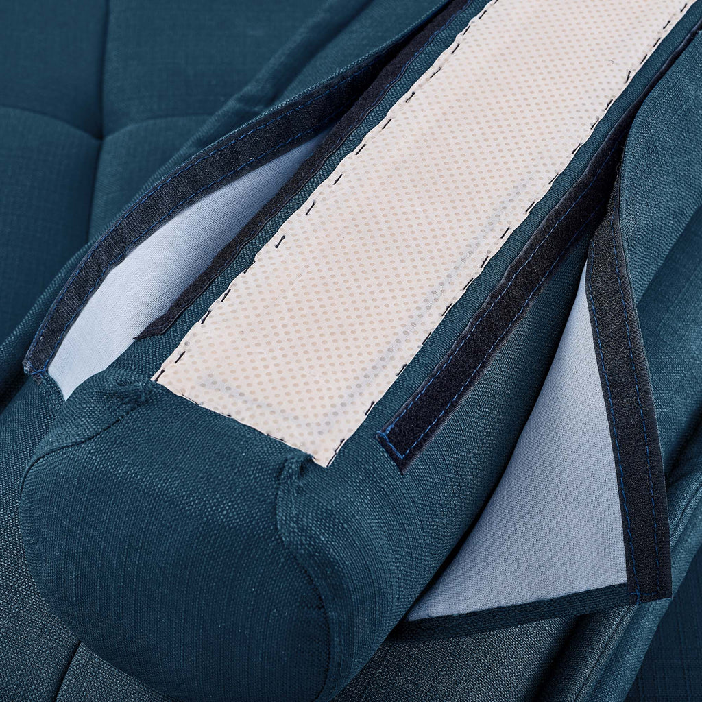 Saunter Tufted Fabric Armless Chair