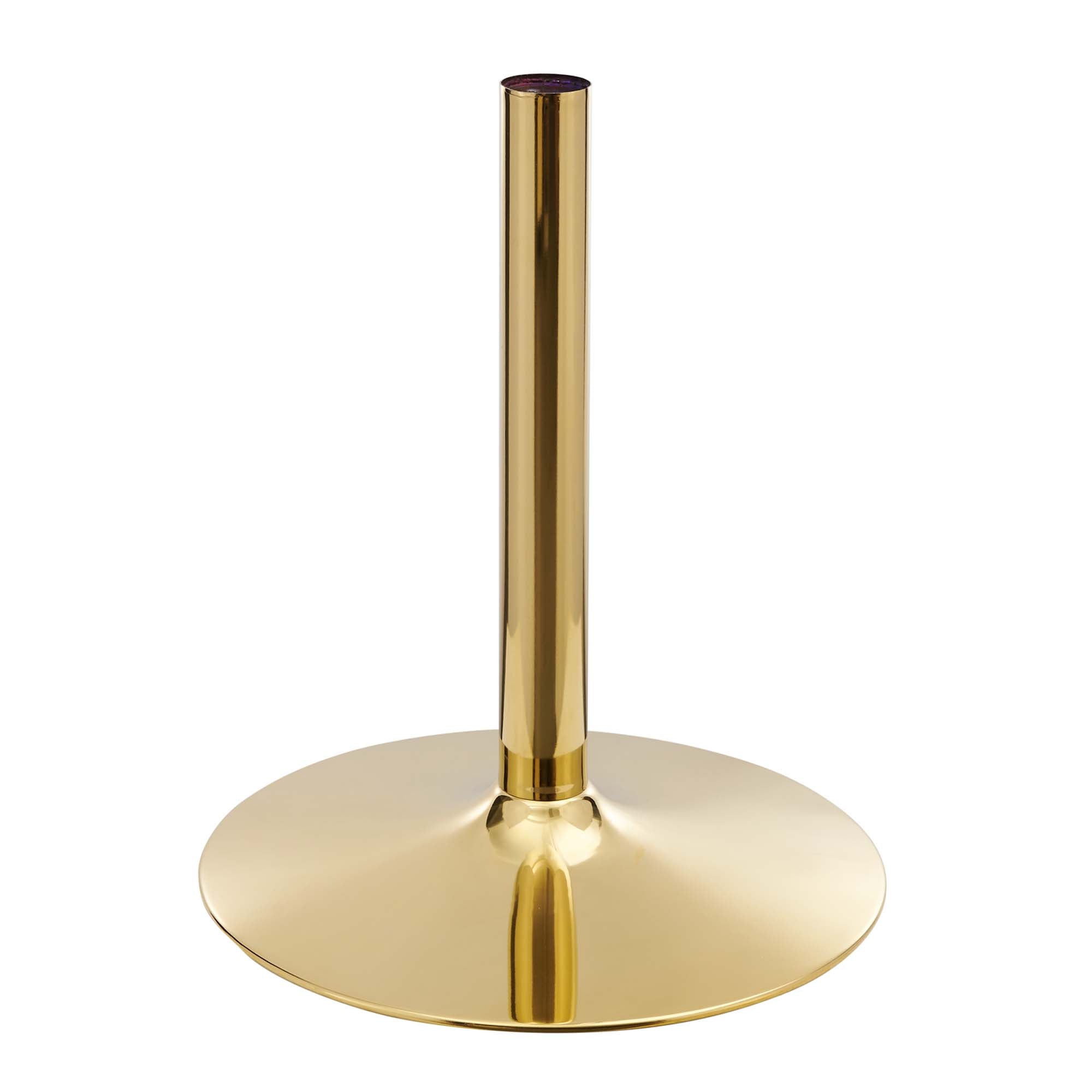 Verne 40" Dining Table in Gold White
