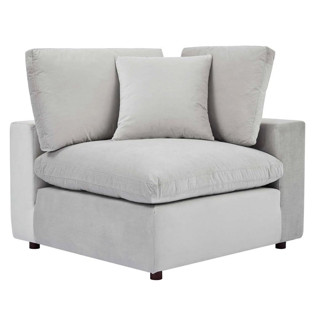 Commix Down Filled Overstuffed Performance Velvet Loveseat