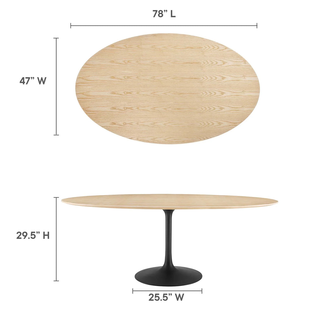 Lippa Oval Wood Dining Table