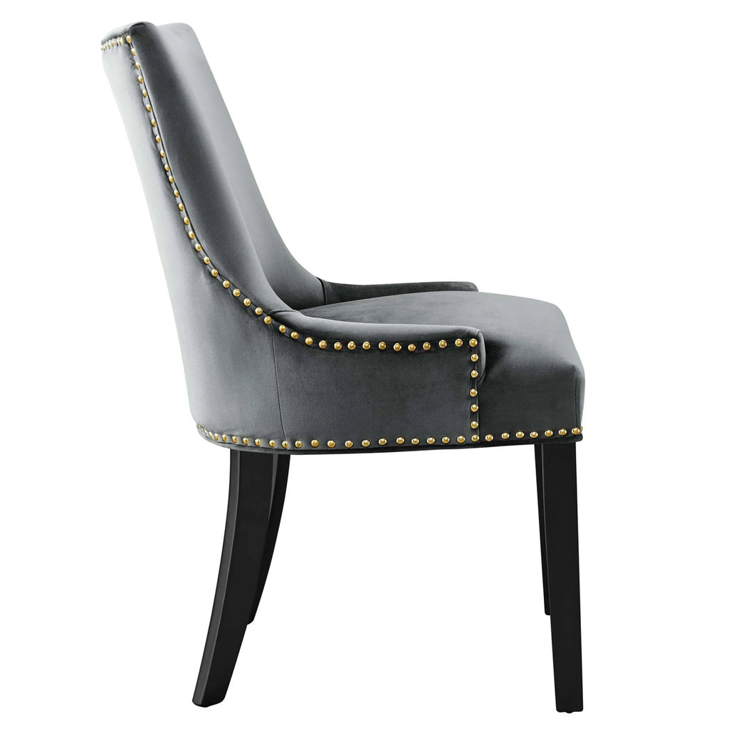 Marquis Performance Velvet Dining Chairs Set of 2