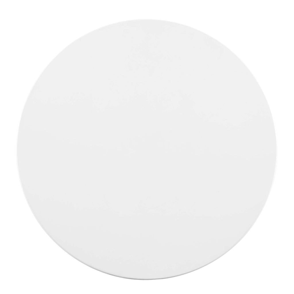 Zinque 28" Dining Table in Gold White
