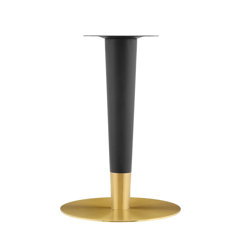 Zinque 28" Dining Table in Gold White