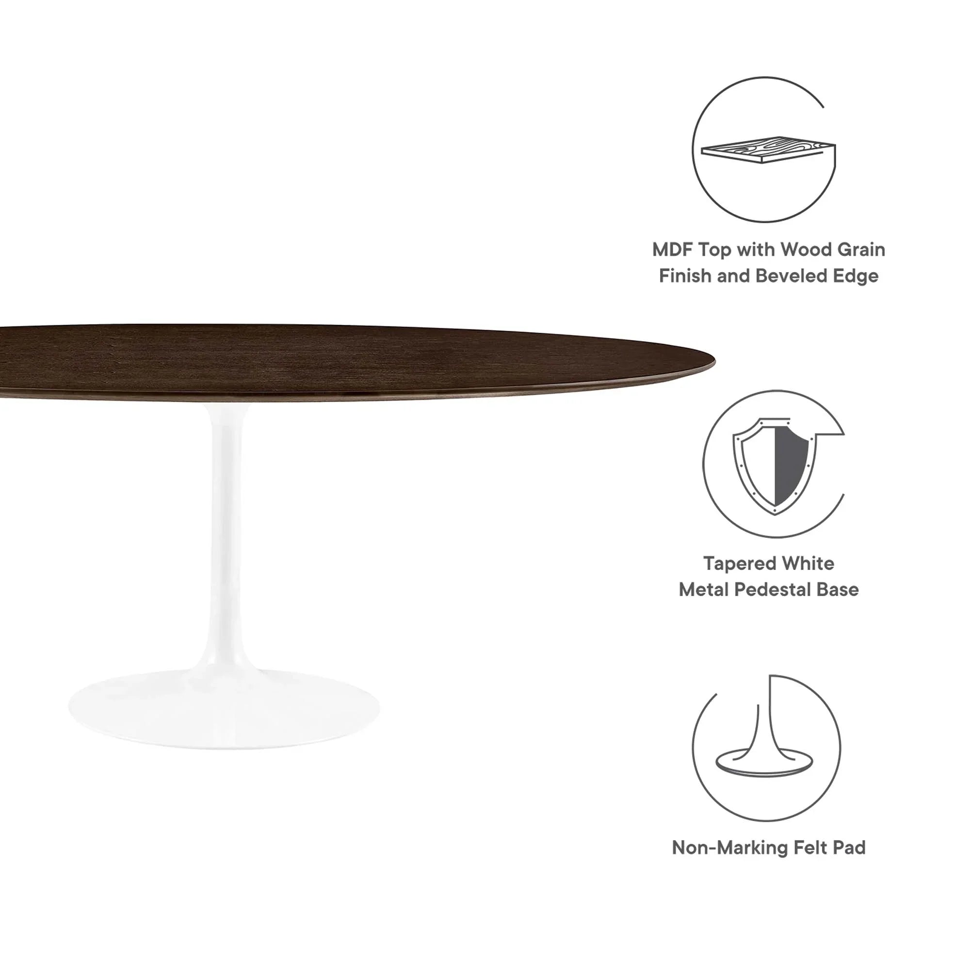 Lippa Oval Wood Dining Table