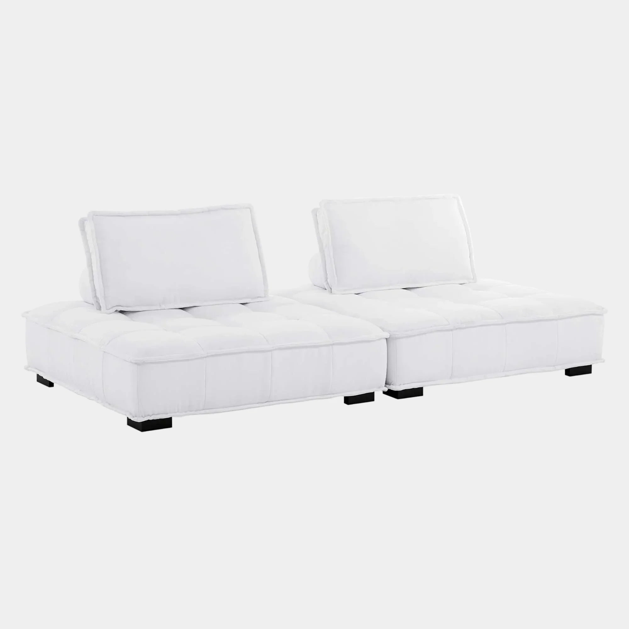 Saunter 2-Piece Tufted Fabric Fabric Loveseat