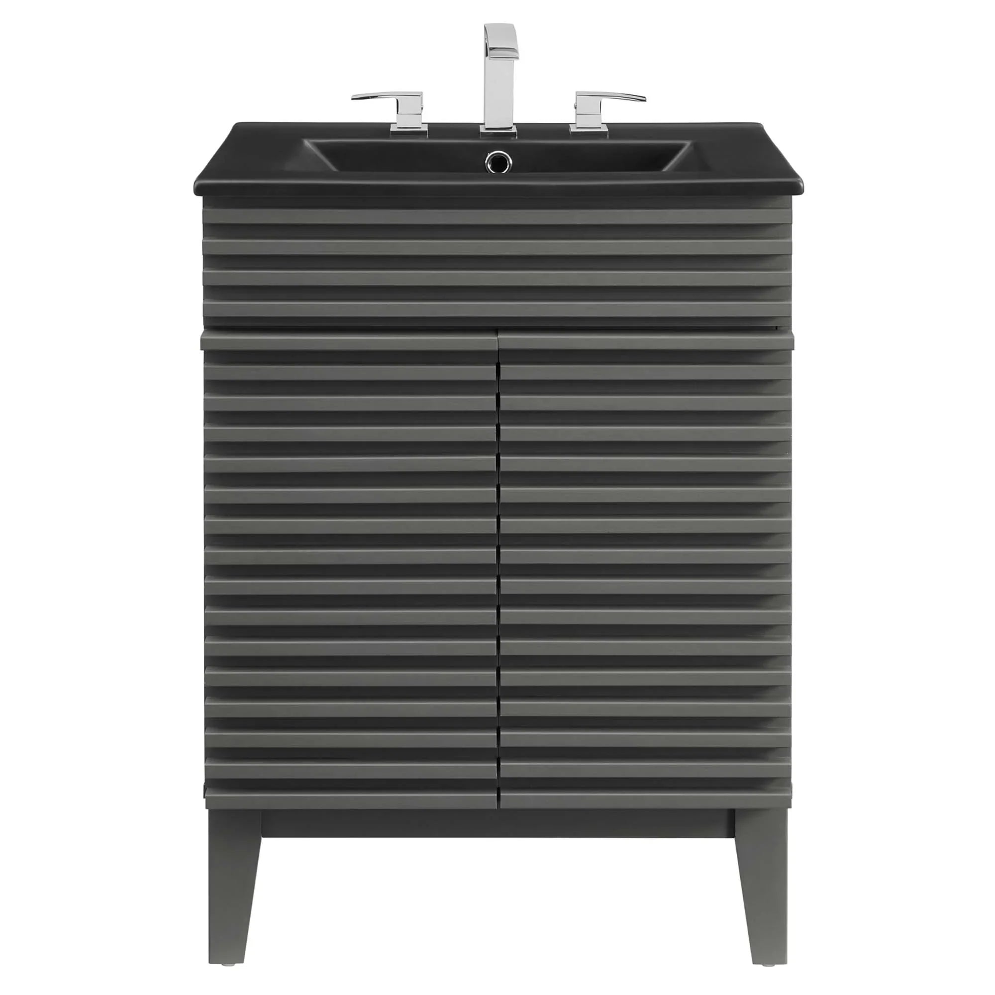 Render Bathroom Vanity with Black Basin Included