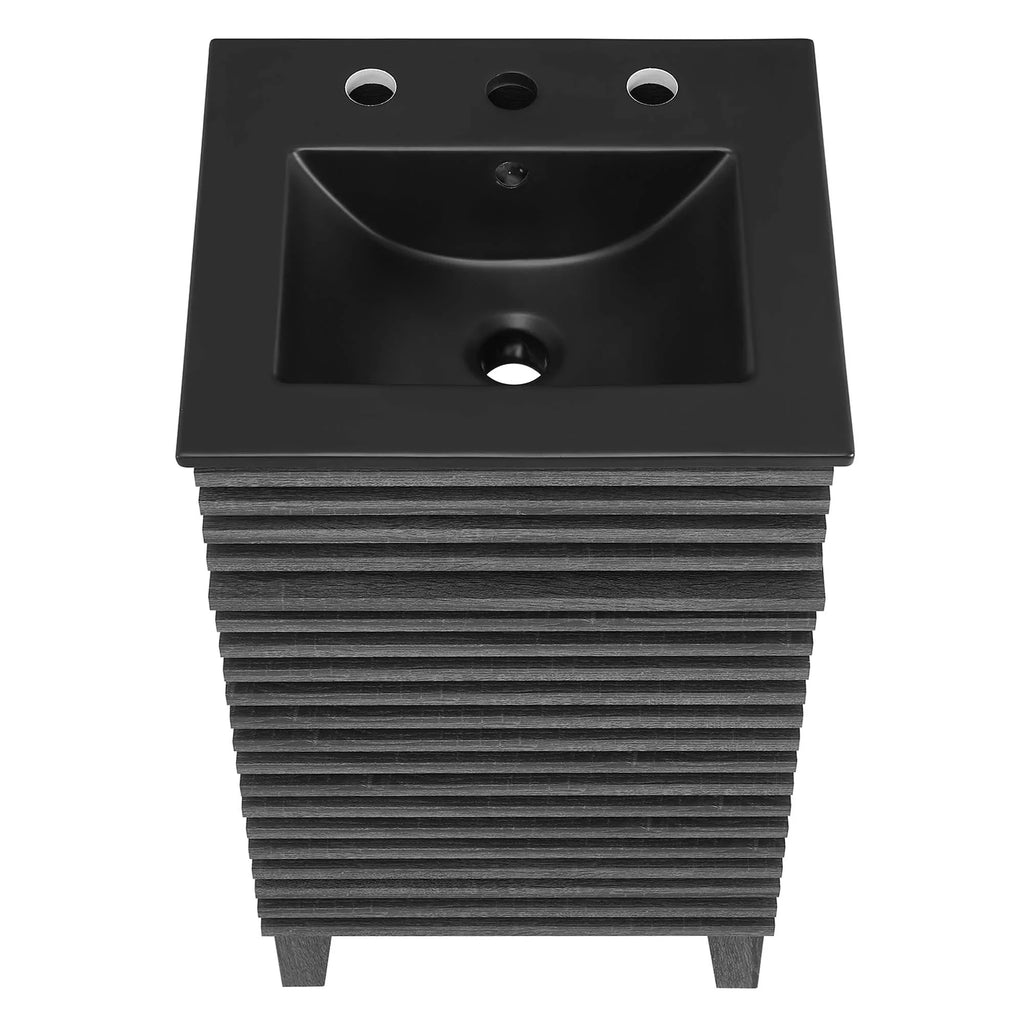 Render Bathroom Vanity with Black Basin Included