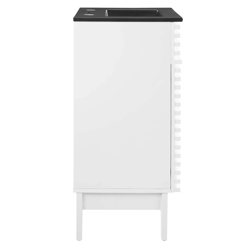 Render Bathroom Vanity with Black Basin Included