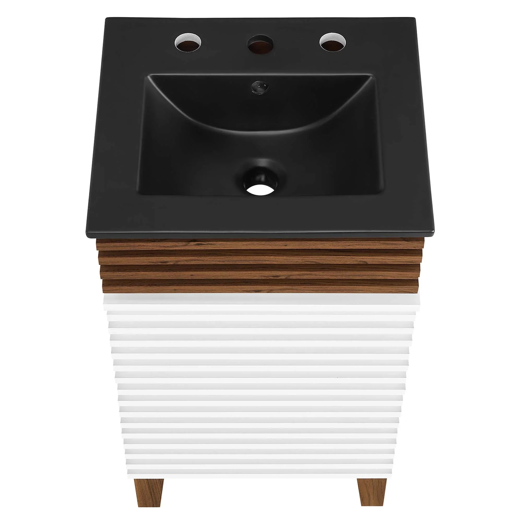 Render Bathroom Vanity with Black Basin Included