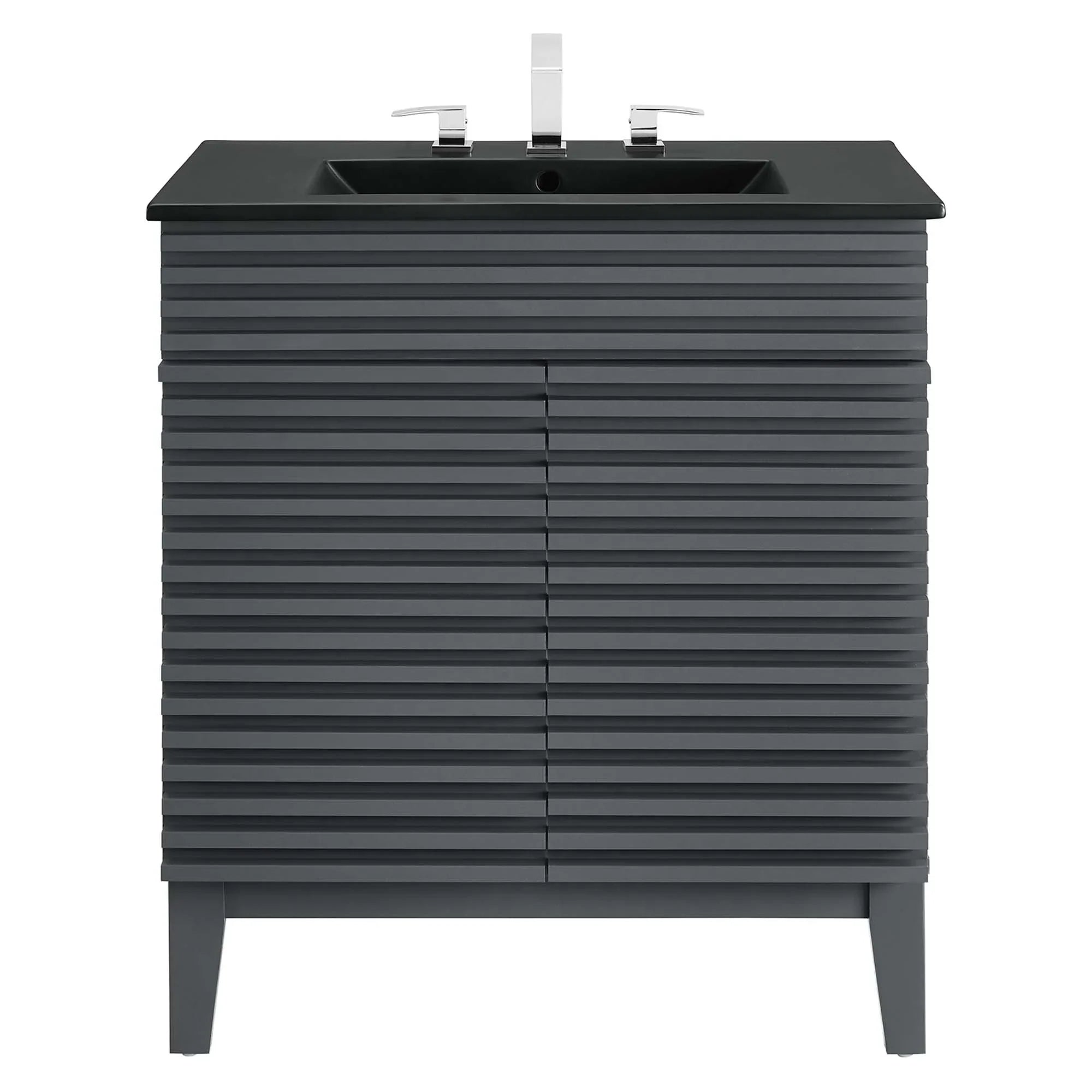 Render Bathroom Vanity with Black Basin Included