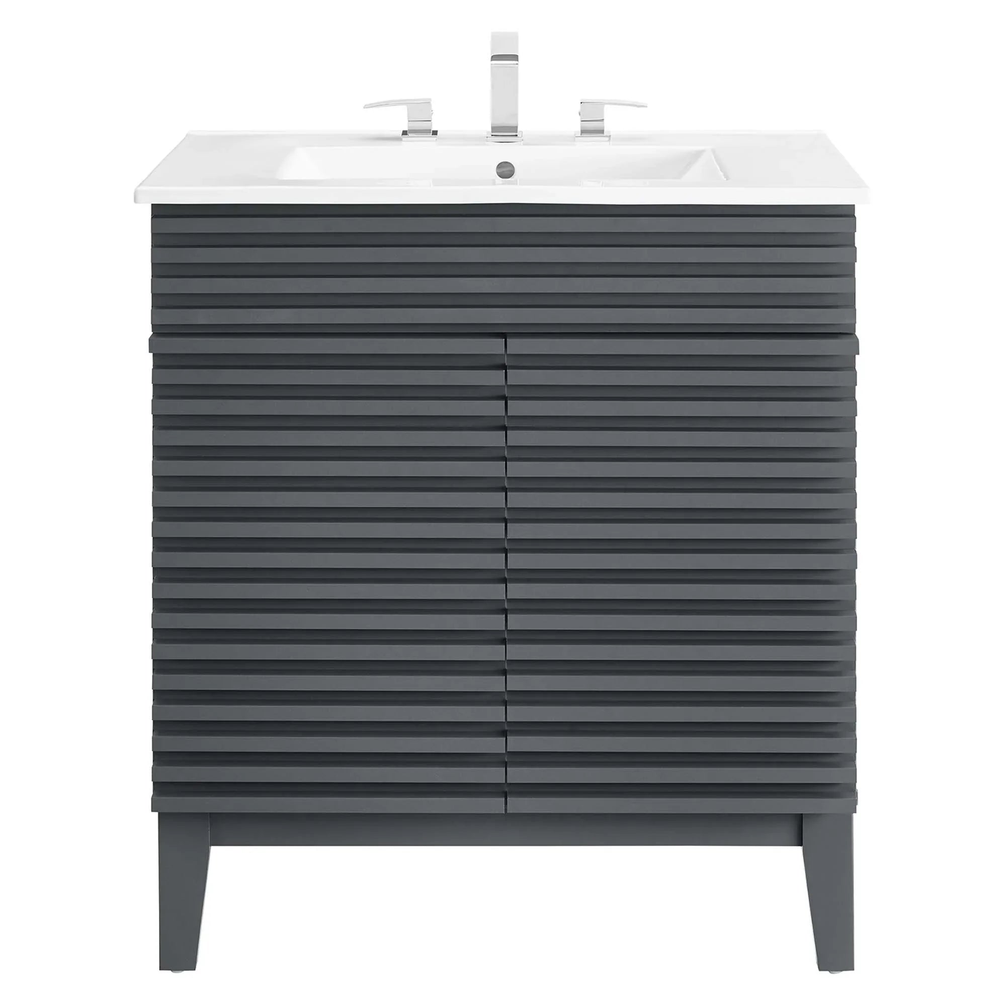 Render Bathroom Vanities with White Basin Included