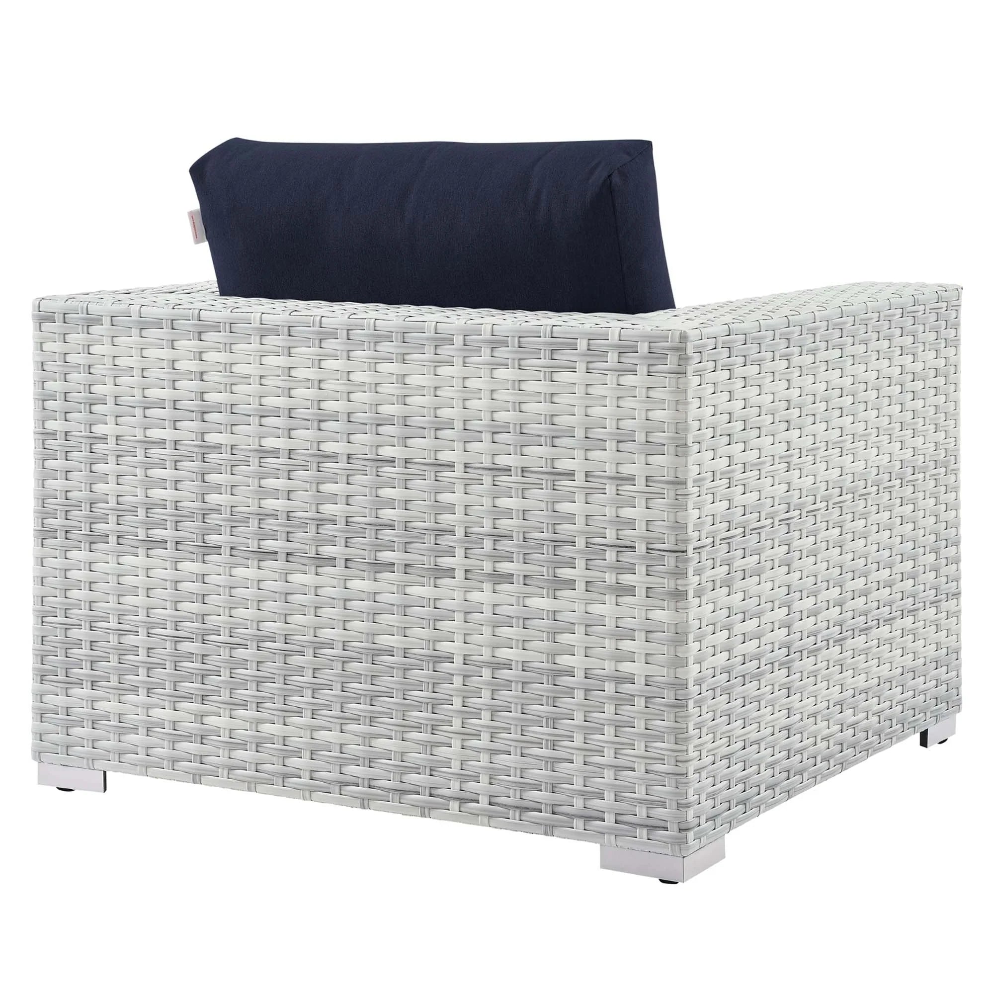 Convene 4-Piece Outdoor Patio Set in Light Gray Navy