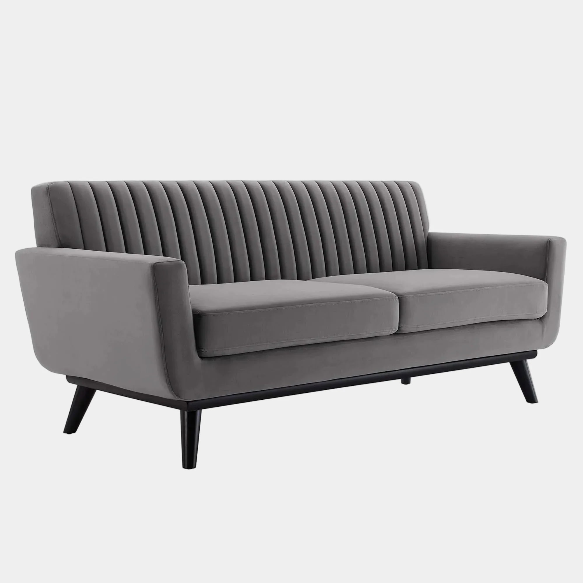 Engage Channel Tufted Performance Velvet Loveseat