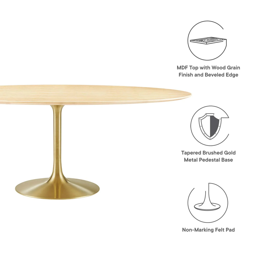 Lippa Oval Wood Dining Table