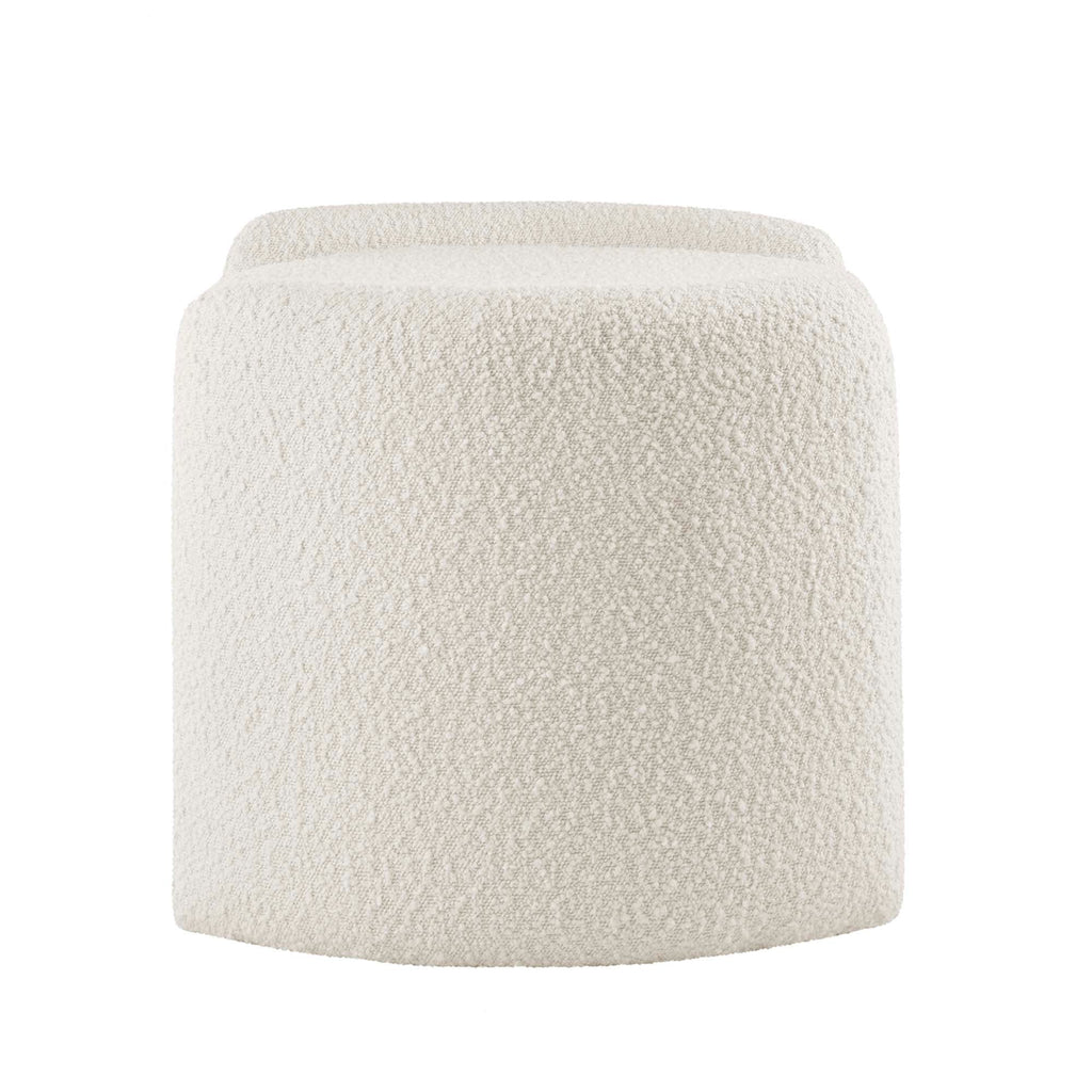 Nebula Boucle Upholstered Ottoman