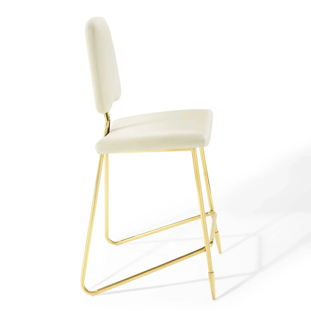 Ponder Performance Velvet Bar Stool Set of 2