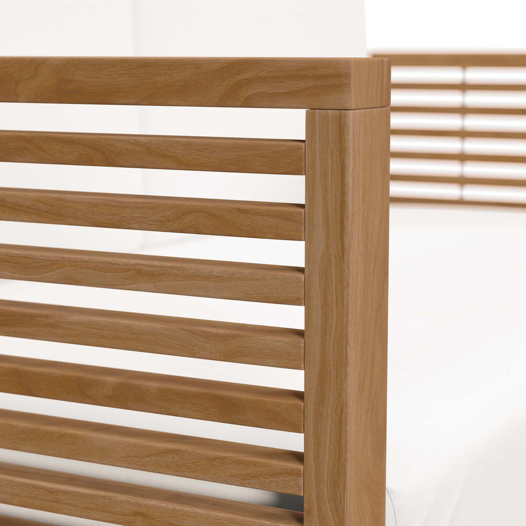 Carlsbad Teak Wood Outdoor Patio Loveseat