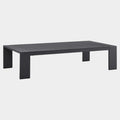 Tahoe Outdoor Patio Powder-Coated Aluminum Coffee Table in Gray