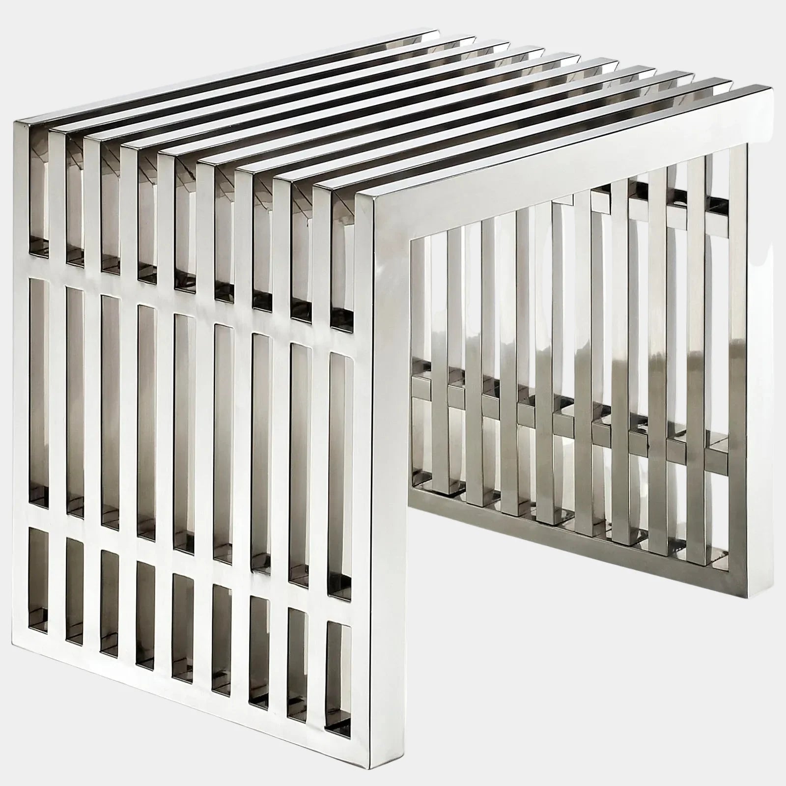 Gridiron Small Stainless-Steel Bench