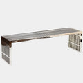 Gridiron Large Stainless-Steel Bench