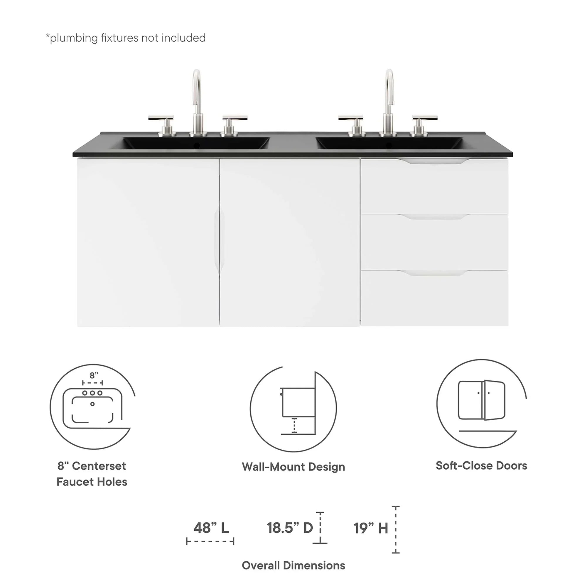 Vitality Bathroom Vanity Basin Included