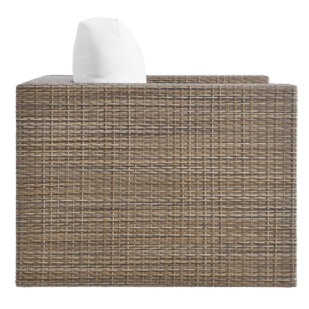 Convene 4-Piece Outdoor Patio Furniture Set in Cappuccino White