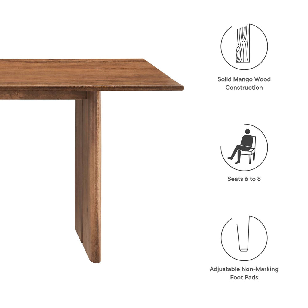 Amistad 72" Dining Table in Walnut
