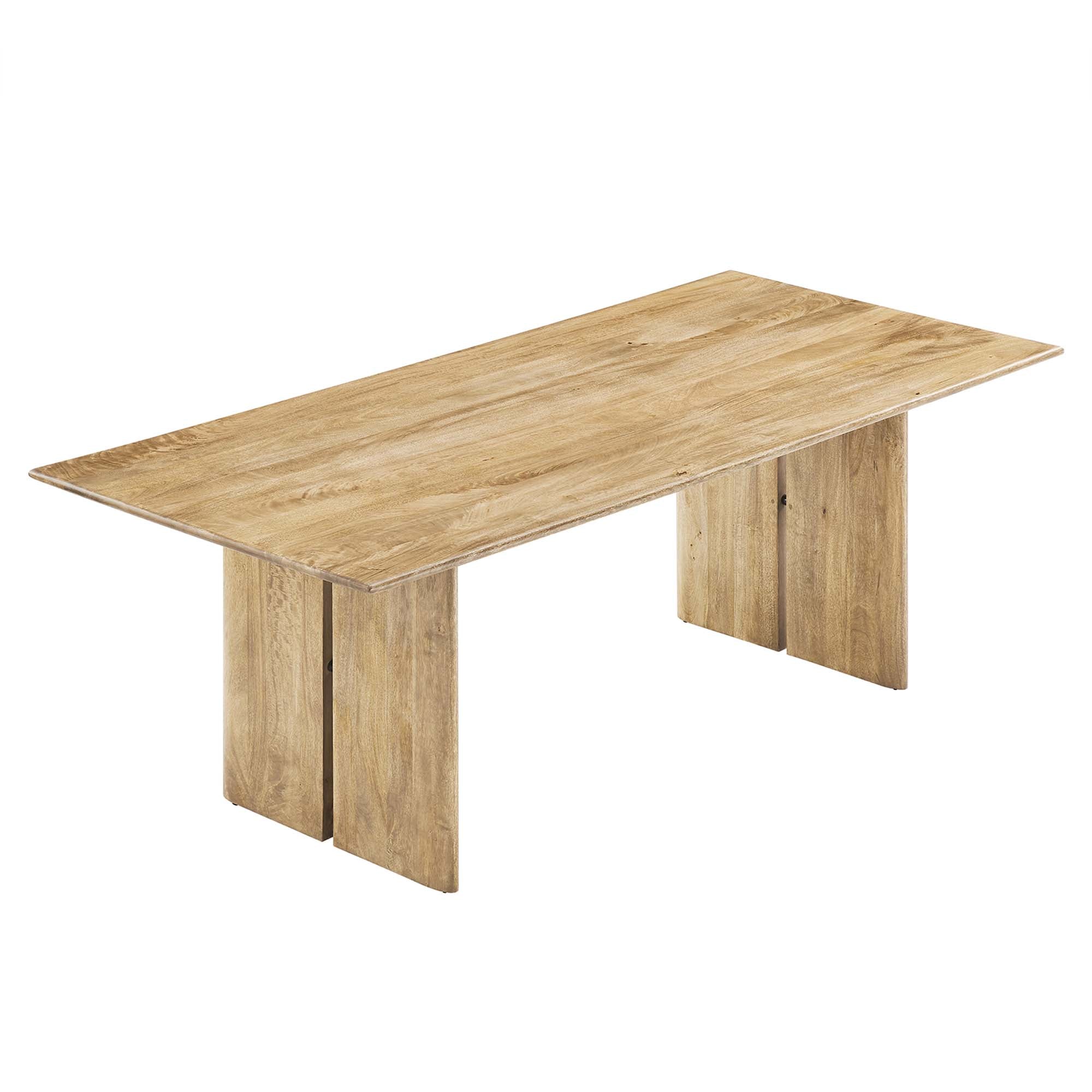 Amistad 86" Wood Dining Table in Oak
