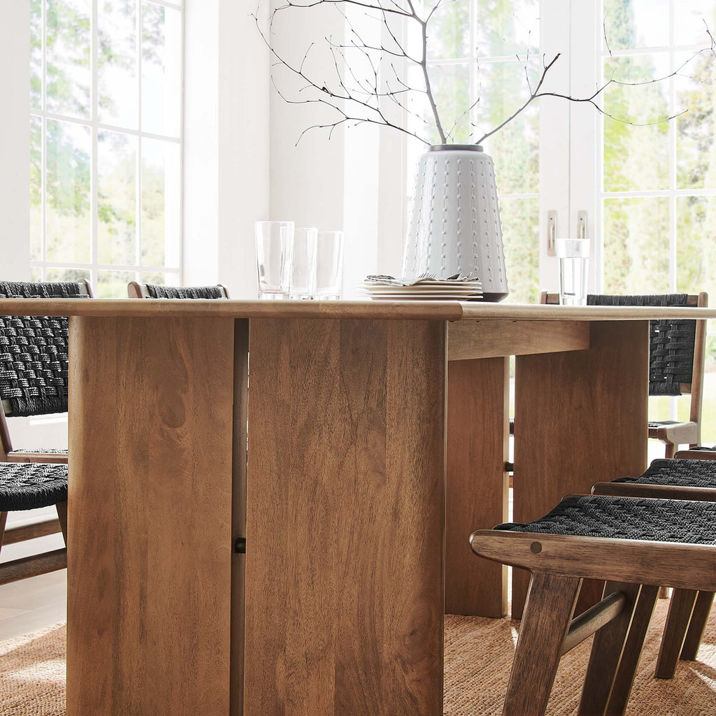 Amistad 86" Wood Dining Table in Oak