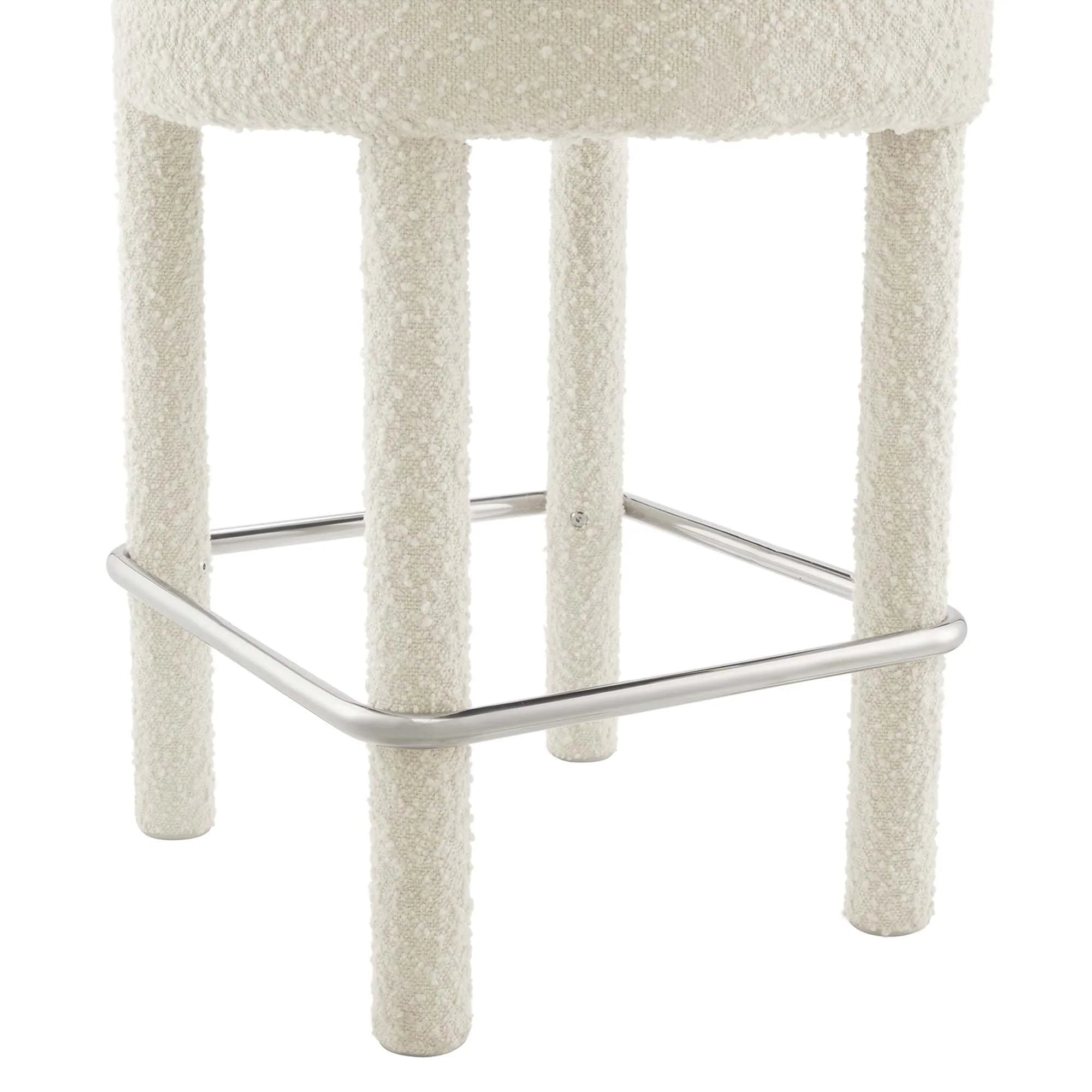 Toulouse Boucle Fabric Counter Stool