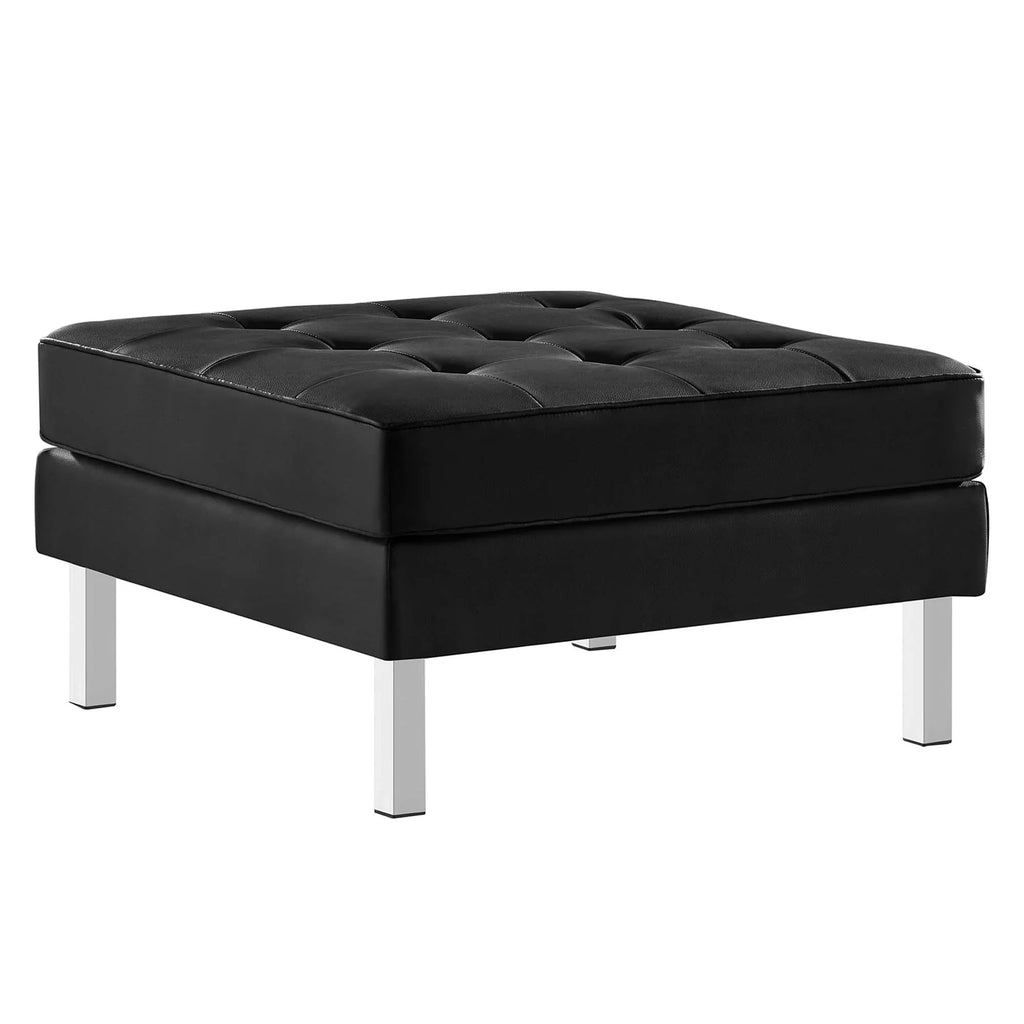Loft Tufted Vegan Leather Sofa