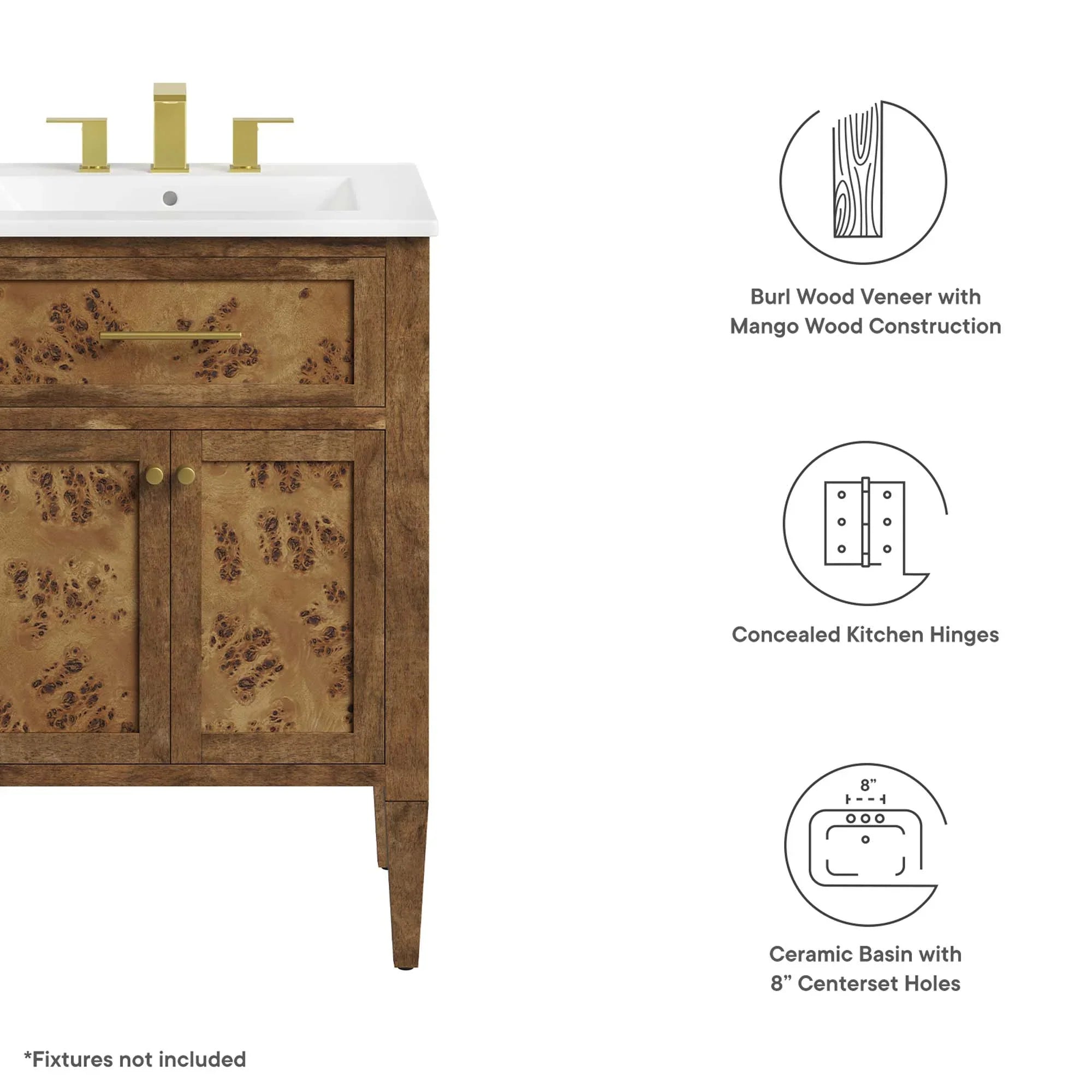 Awaken Bathroom Vanity Basin Included